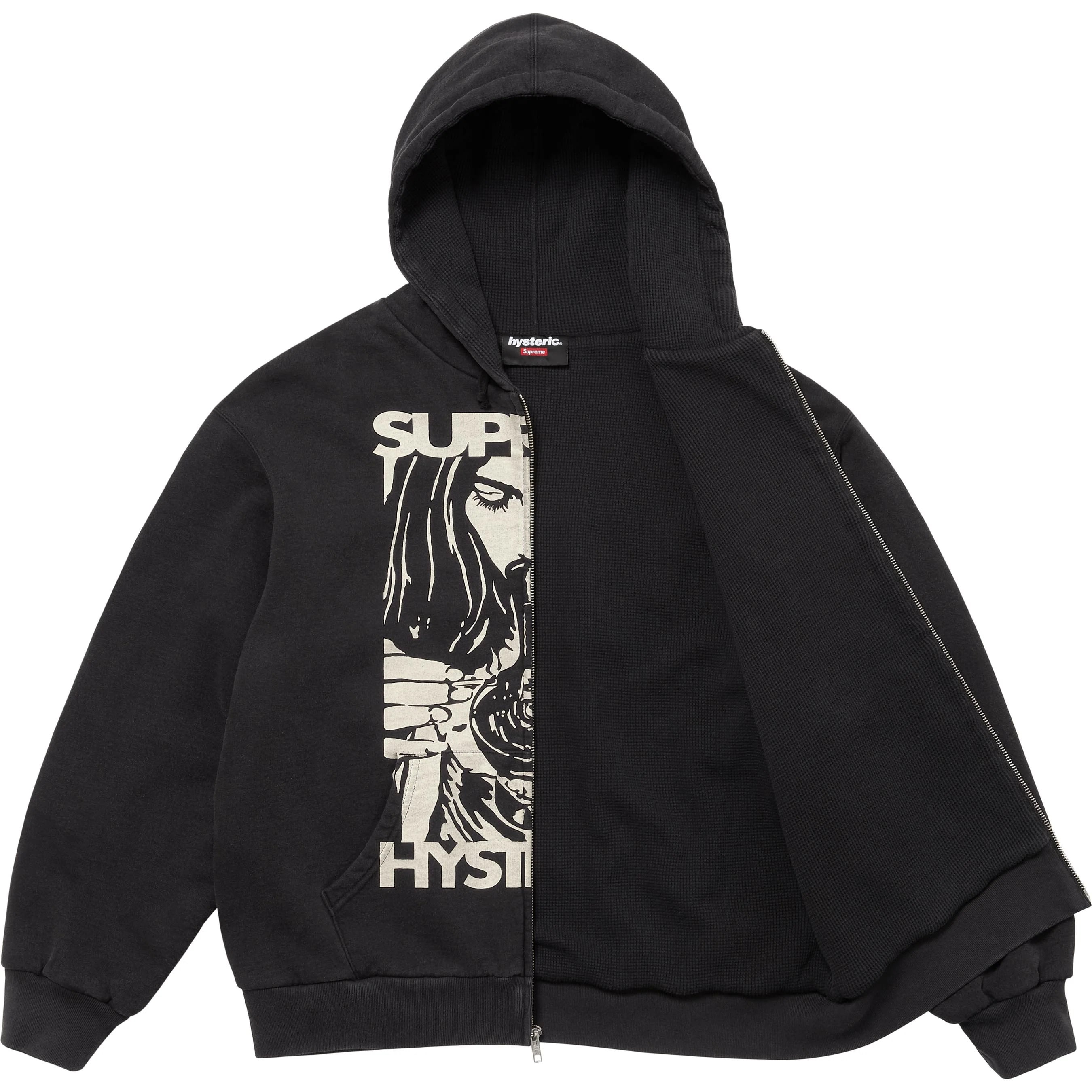 Supreme®/HYSTERIC GLAMOUR Thermal Lined Zip Up Hooded Sweatshirt view 10